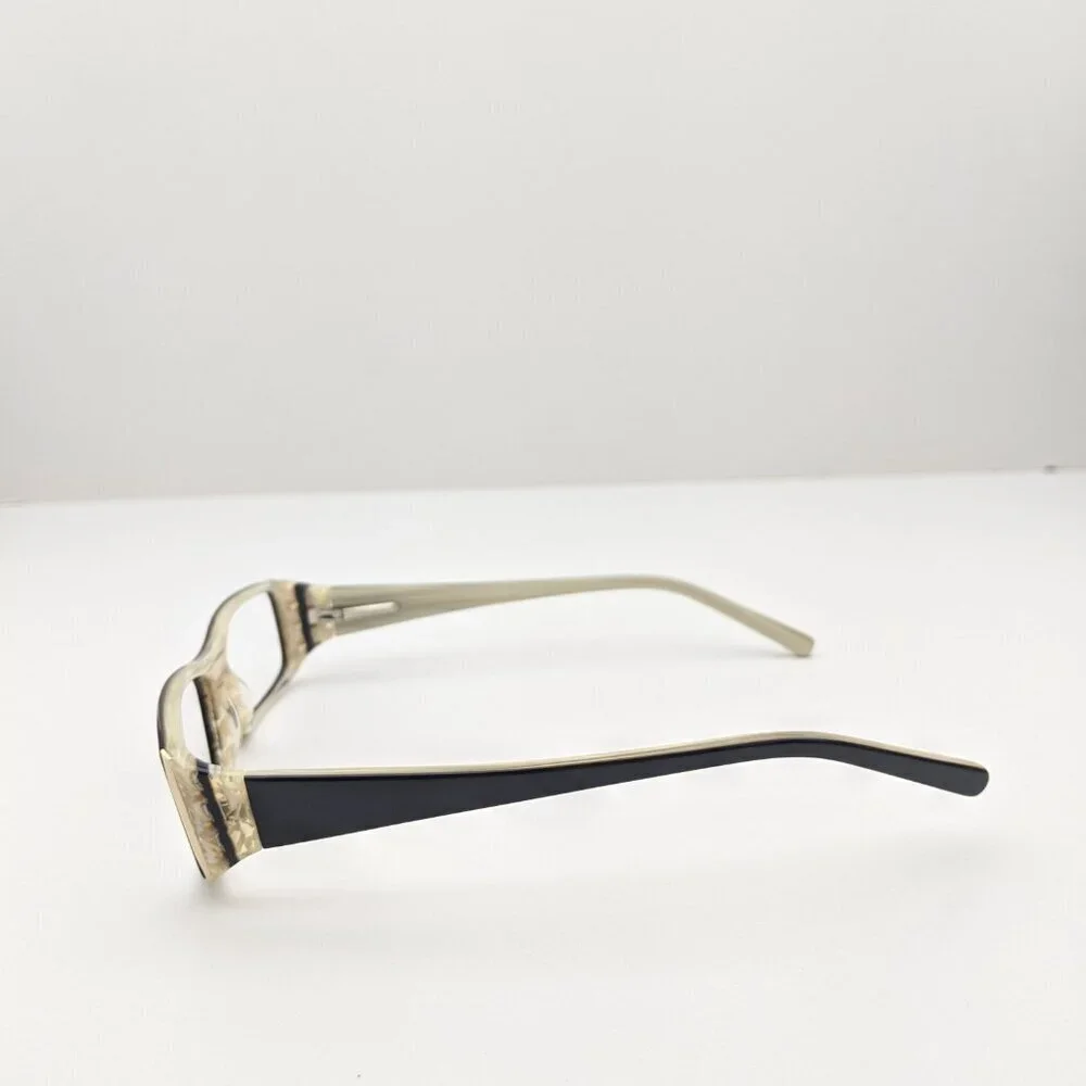 🕶️Lavita St. Moritz Black/Bone Eyeglasses 52/16/137 | ALJ128🕶️